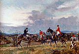 Gilbert Scott Wright Canvas Paintings - Out Hunting